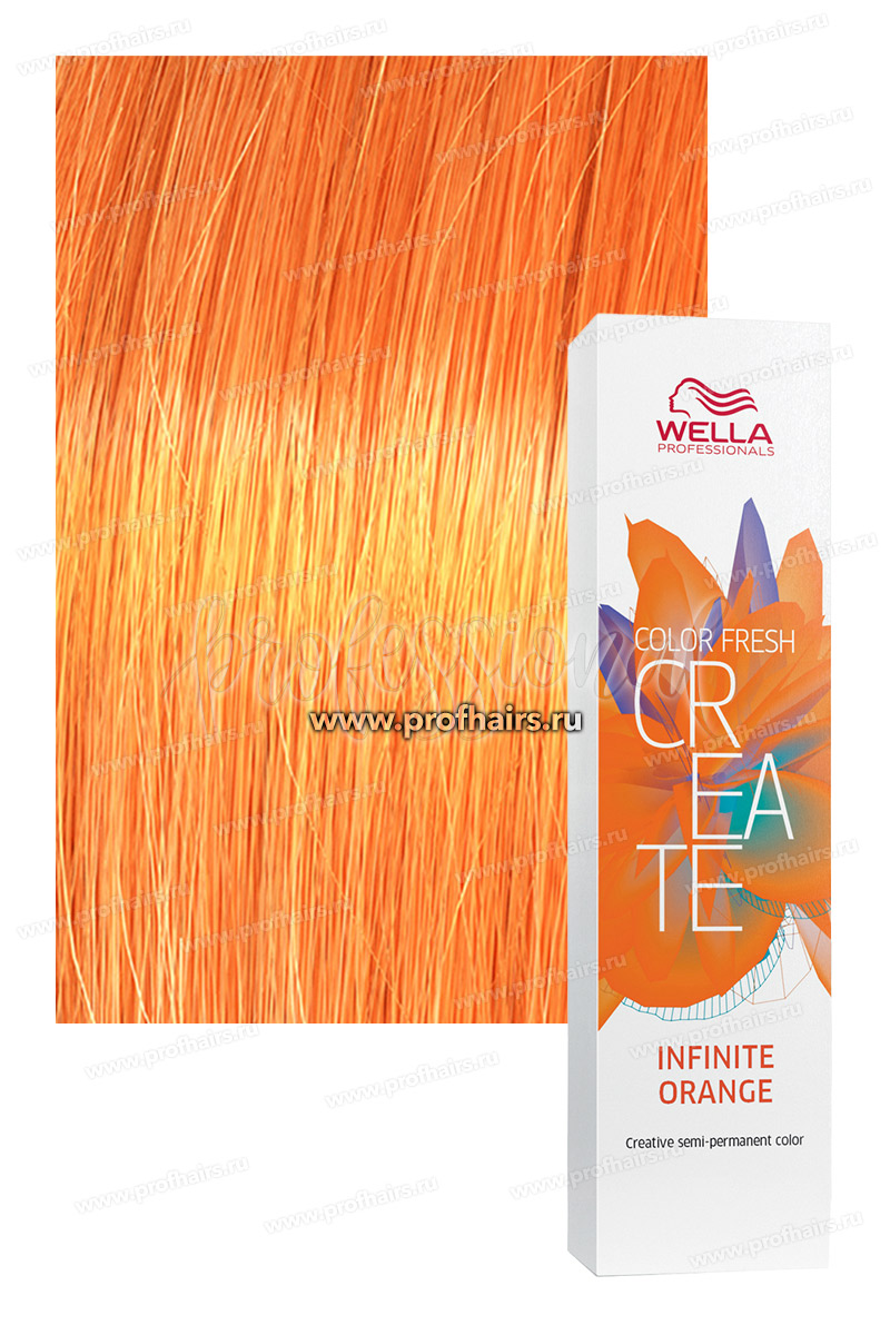 Wella Color Fresh Create Infinity Orange Бесконечный оранжевый оттеночная краска 60 мл.
