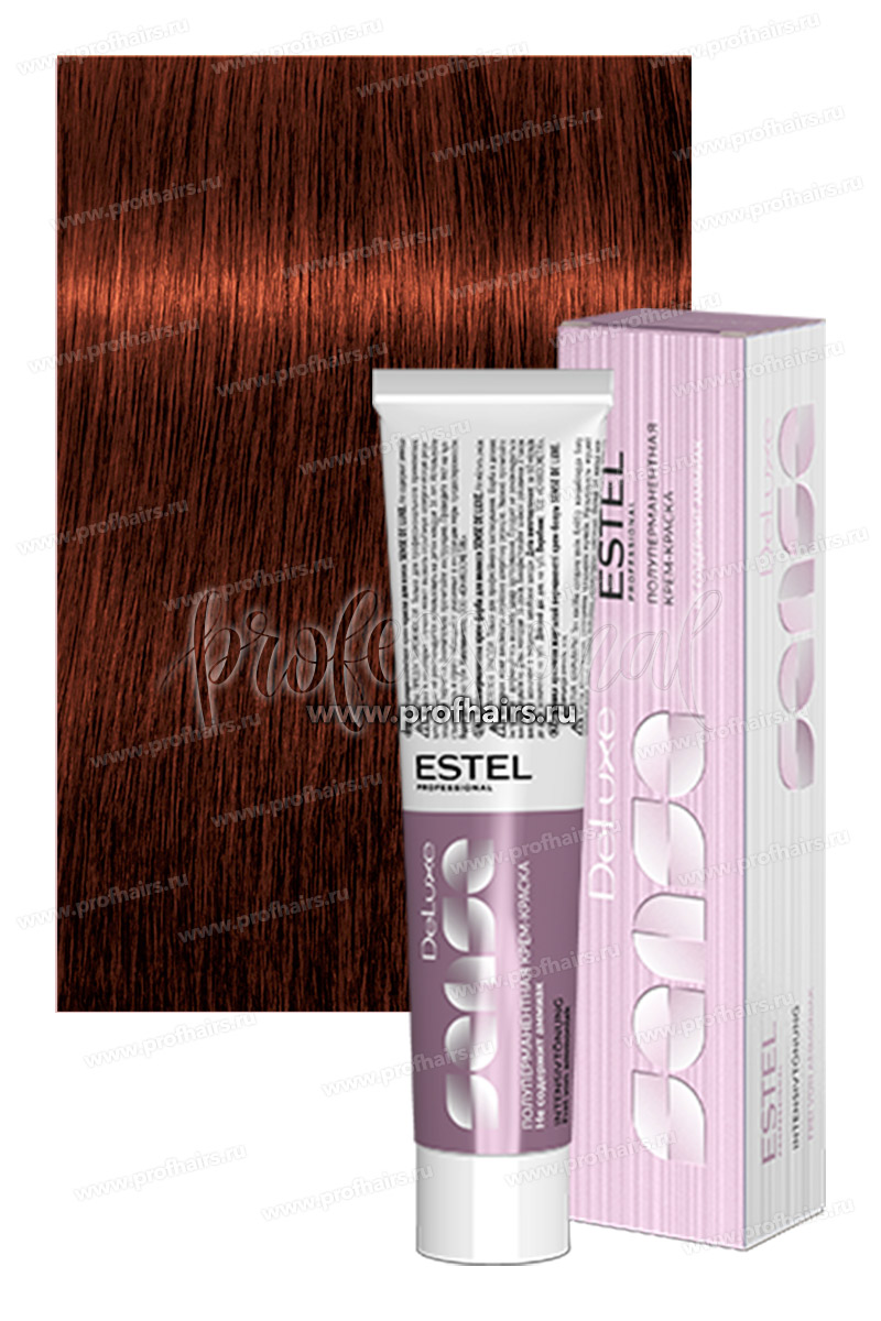 Estel Sense DeLuxe 6/44 Темно-русый медный интенсивный Полуперманентная крем-краска 60 мл.