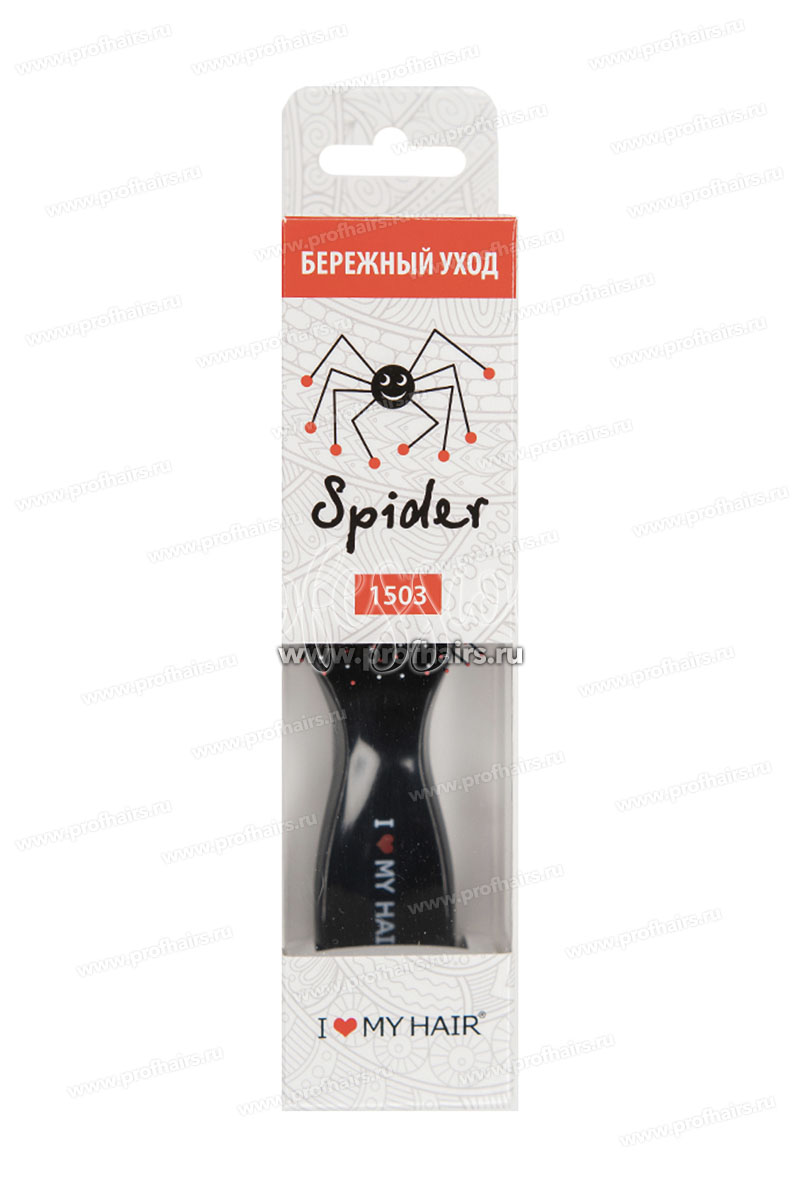 Ginko Spider Classic 1503 Щетка для расчесывания волос Черная