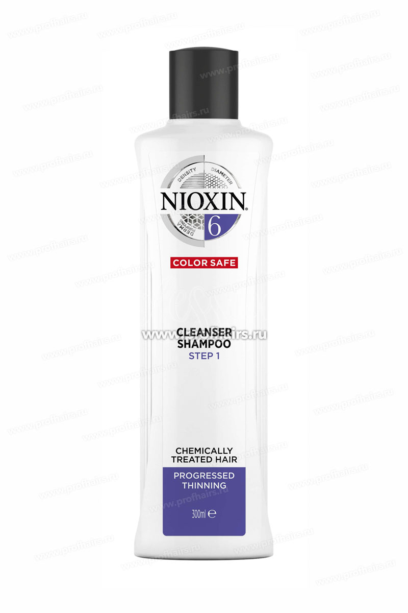 Nioxin Cleanser Shampoo System 6 Очищающий шампунь Система 6 300 мл.