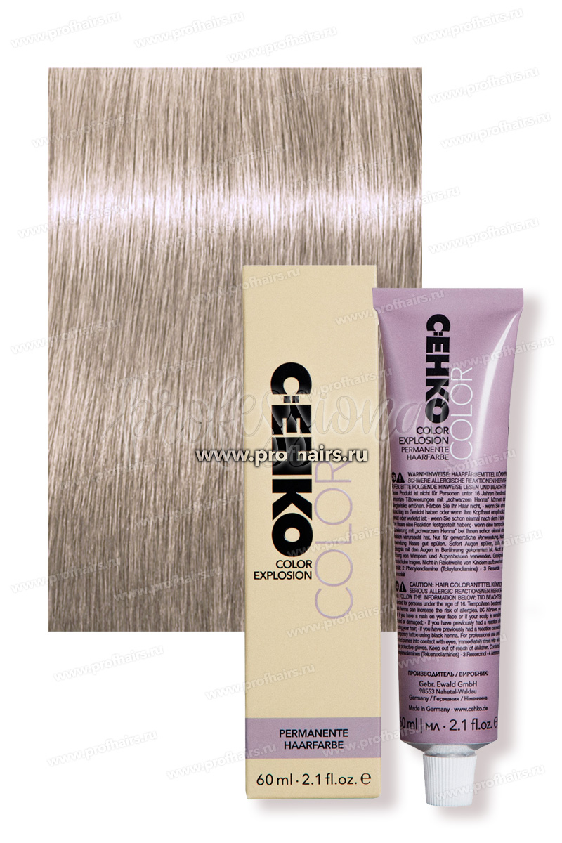 C:EHKO Color Explosion 10/18 Ультра-светлый жемчужно-фиолетовый блондин Крем-краска для волос 60 мл.