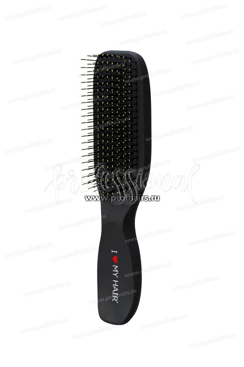 Ginko Spider Classic Soft 1503S Щетка для расчесывания волос Черная матовая размер S