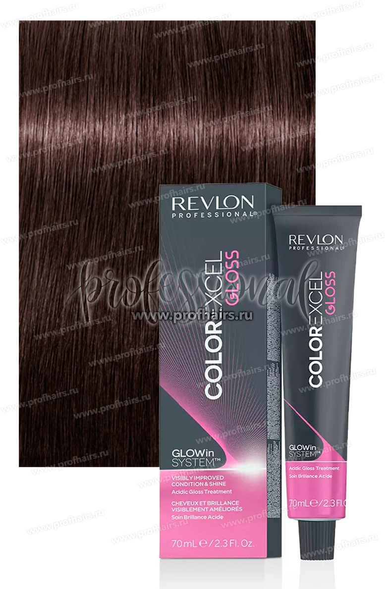 Revlon Color Excel Gloss 5.24 Кислотный краситель Кофейный 70 мл.