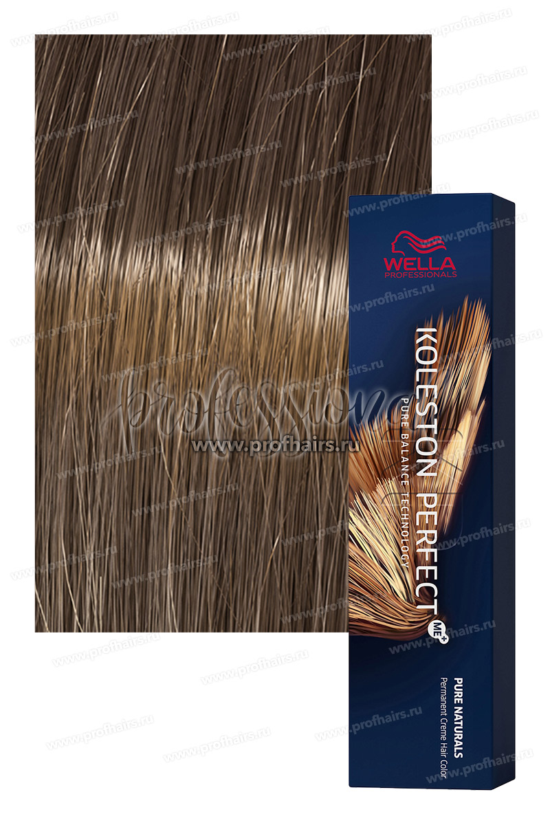 Wella Koleston Pure Natural 6/07 Темный блонд натуральный коричневый Кипарис 60 мл.