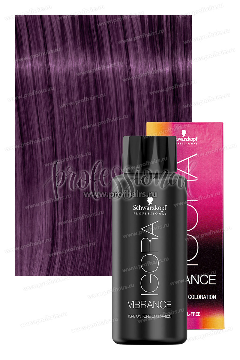 Schwarzkopf Igora Vibrance 6-99 Темный русый фиолетовый экстра