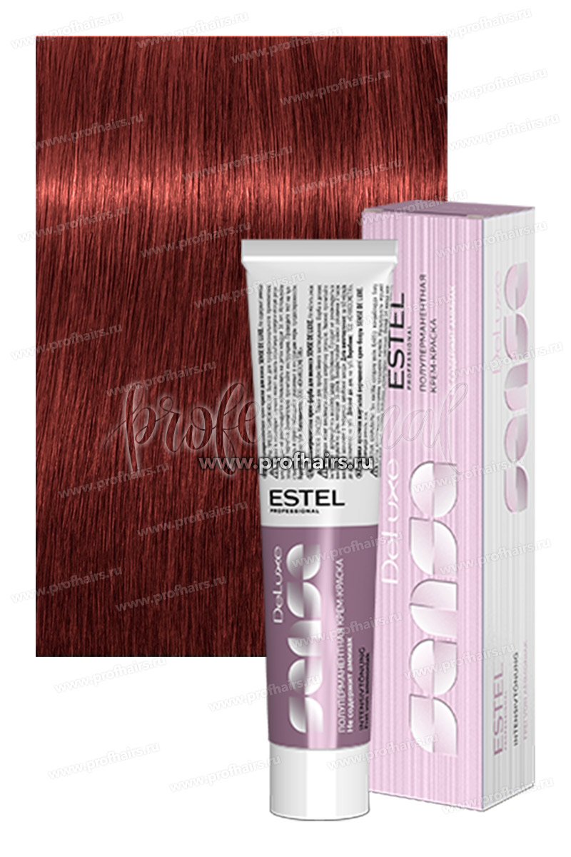 Estel Sense DeLuxe 7/5 Русый красный Полуперманентная крем-краска 60 мл.