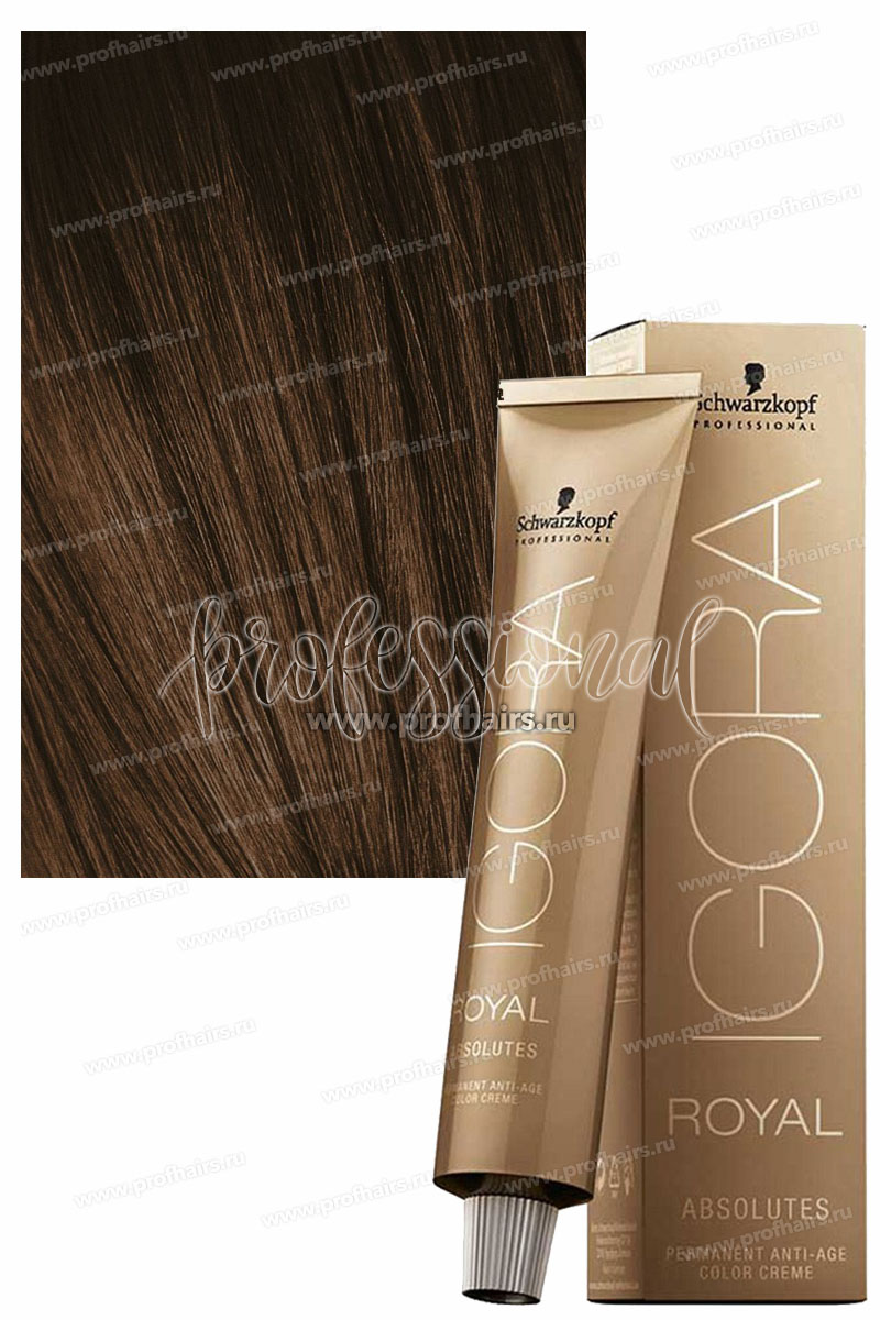 Schwarzkopf Igora Absolutes 5-50 Светлый коричневый золотистый натуральный 60 мл.