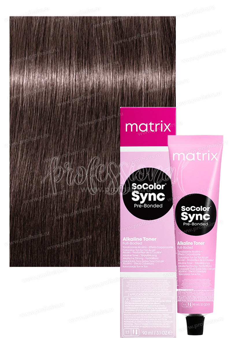 Matrix SoColor Sync Pre-Bonded 7VA Средний Блондин перламутрово-пепельный 90 мл.