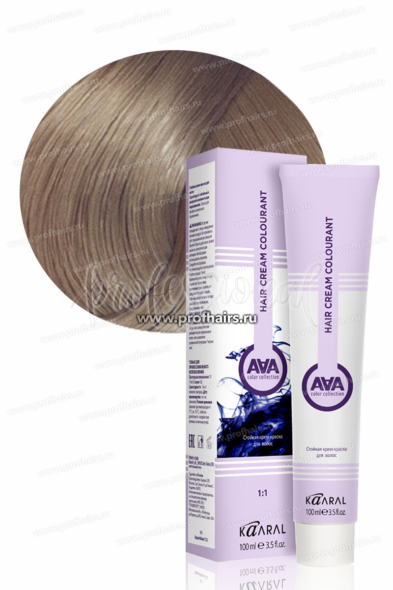 Kaaral AAA Стойкая краска для волос 9.00 Очень светлый блондин интенсивный натуральный 100 мл.