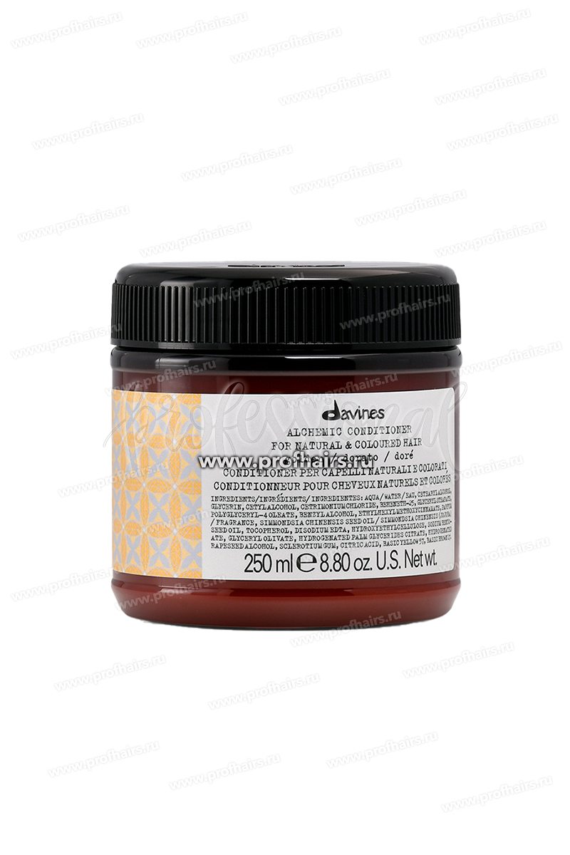Davines Alchemic Кондиционер оттеночный для натуральных и окрашенных волос Золотой 250 мл.