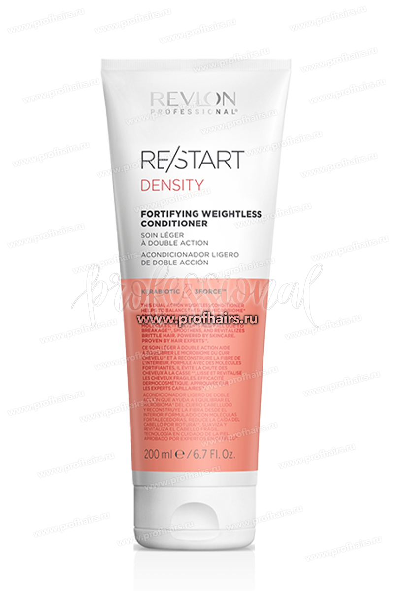 Revlon ReStart Density Weightless Укрепляющий кондиционер для невесомости 200 мл.