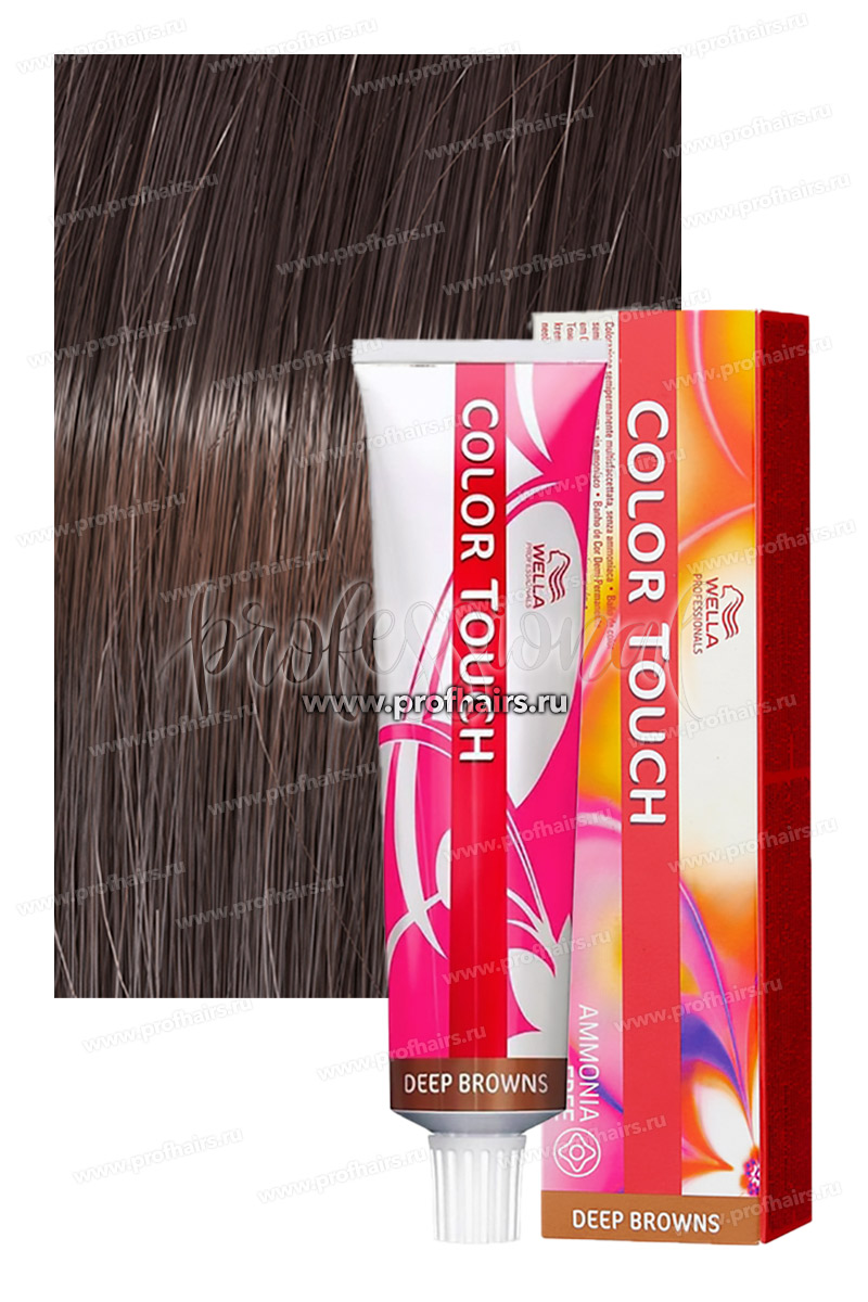 Wella Color Touch Deep Brown 6/77 Кофе со сливками Оттеночная крем-краска 60 мл.