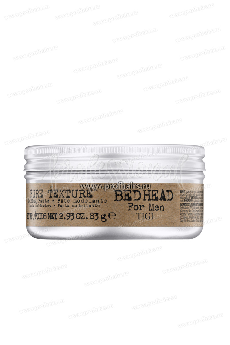 TIGI Bed Head Pure Texture Моделирующая паста для волос 83 г.