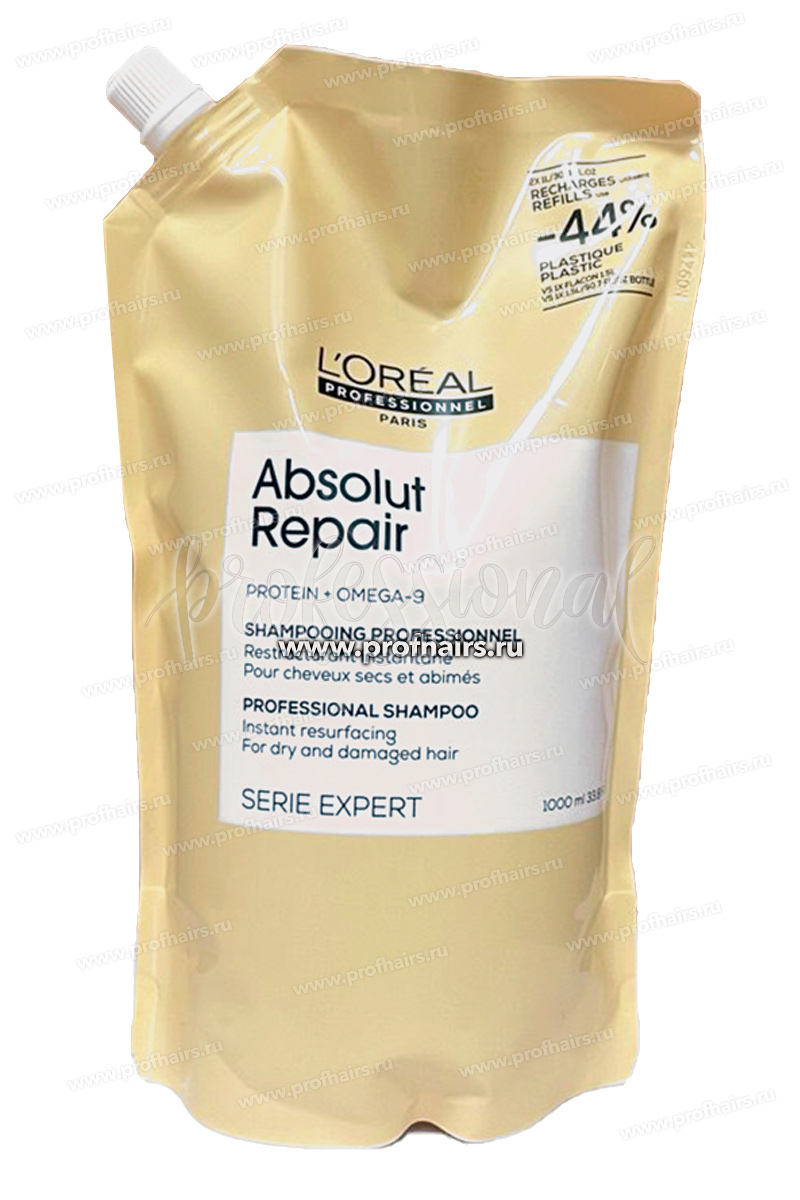 L'Oreal Absolut Repair Refill Шампунь восстанавливающий 1000 мл.
