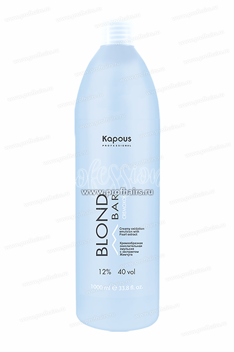 Kapous Blond Bar Cremoxon Кремообразная окислительная эмульсия с экстрактом Жемчуга 12% 1000 мл.