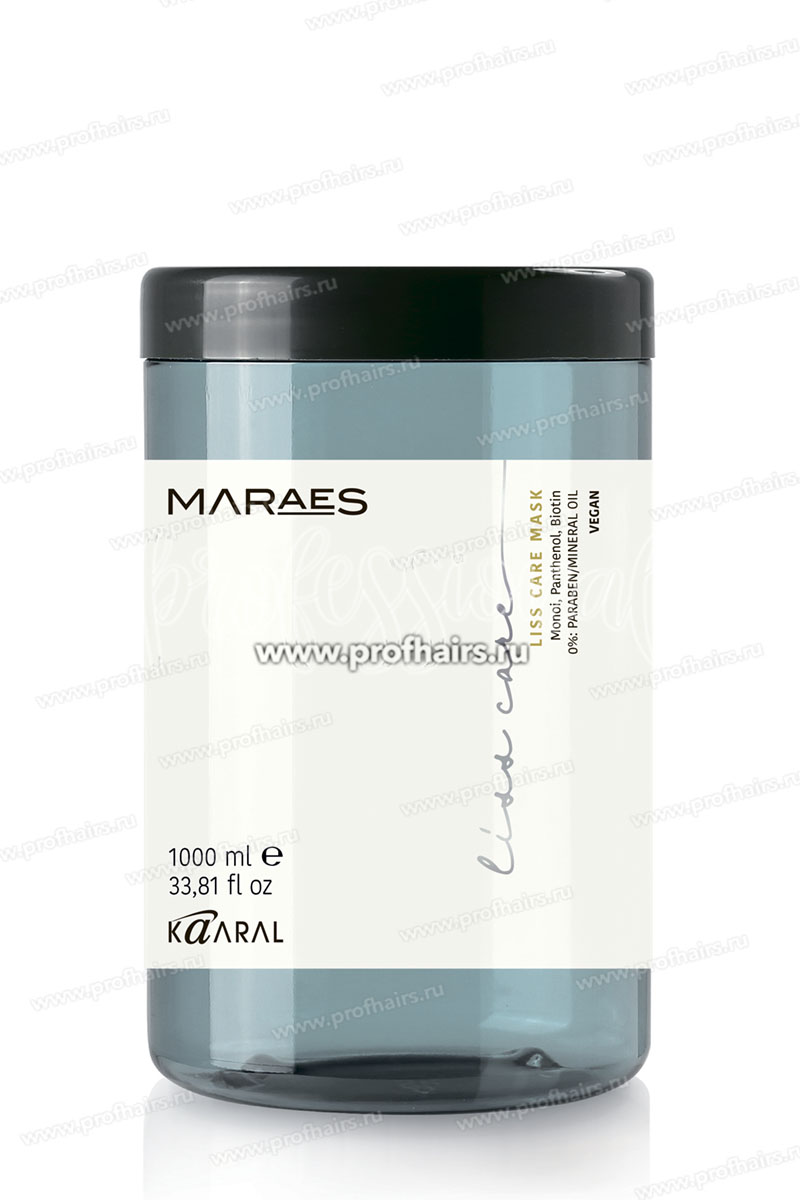 Kaaral Maraes Liss Care Разглаживающая маска для прямых и непослушных волос 1000 мл.