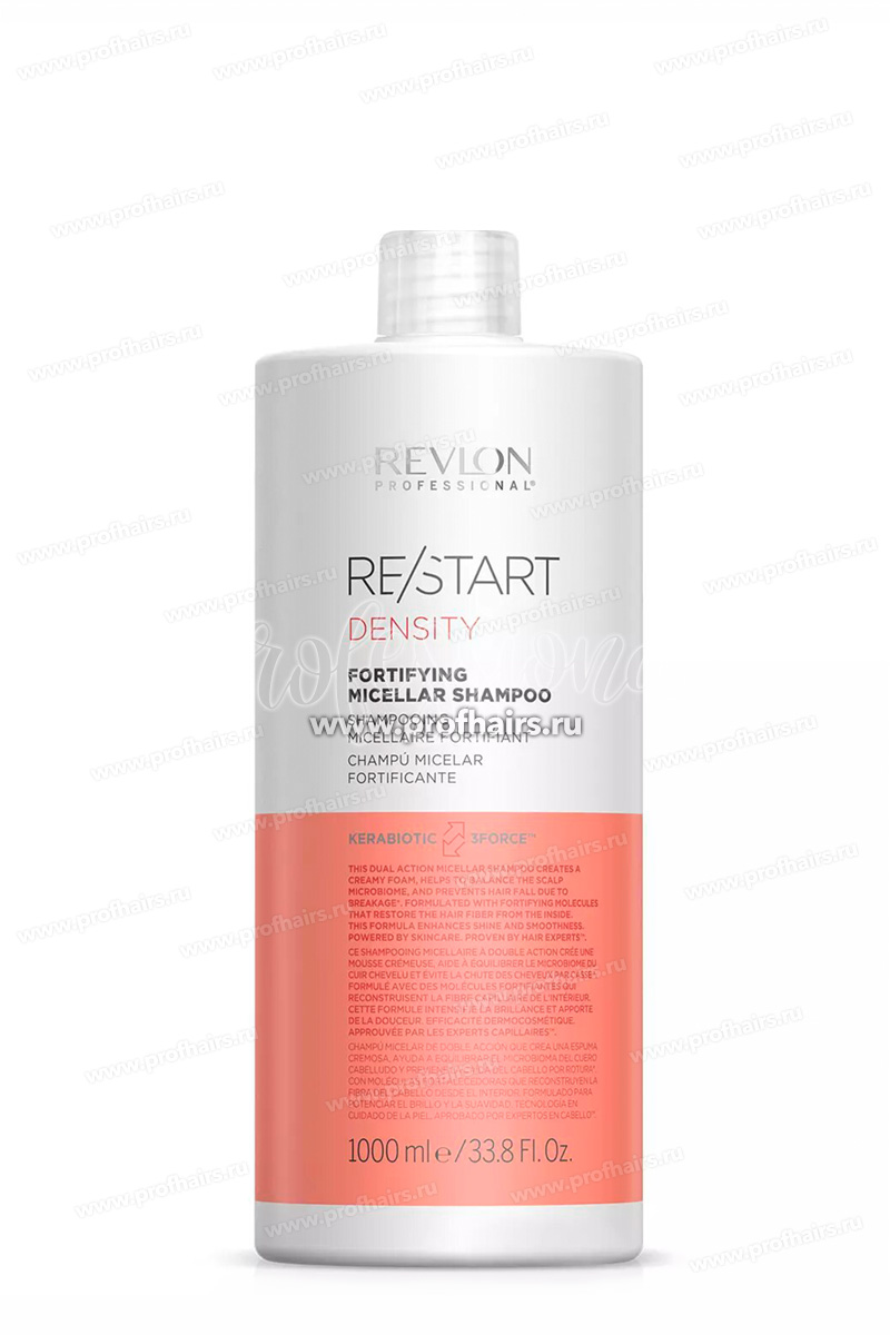 Revlon ReStart Density Fortifying Micelar Укрепляющий мицеллярный шампунь 1000 мл.