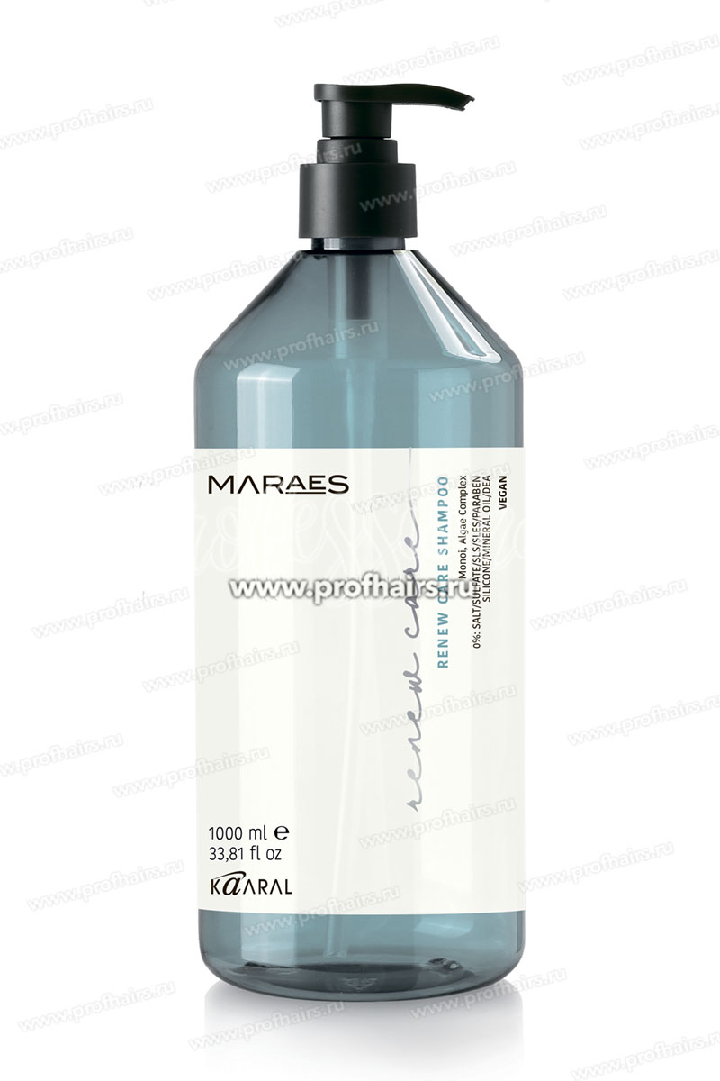 Kaaral Maraes Renew Care Восстанавливающий шампунь для тусклых и поврежденных волос 1000 мл.