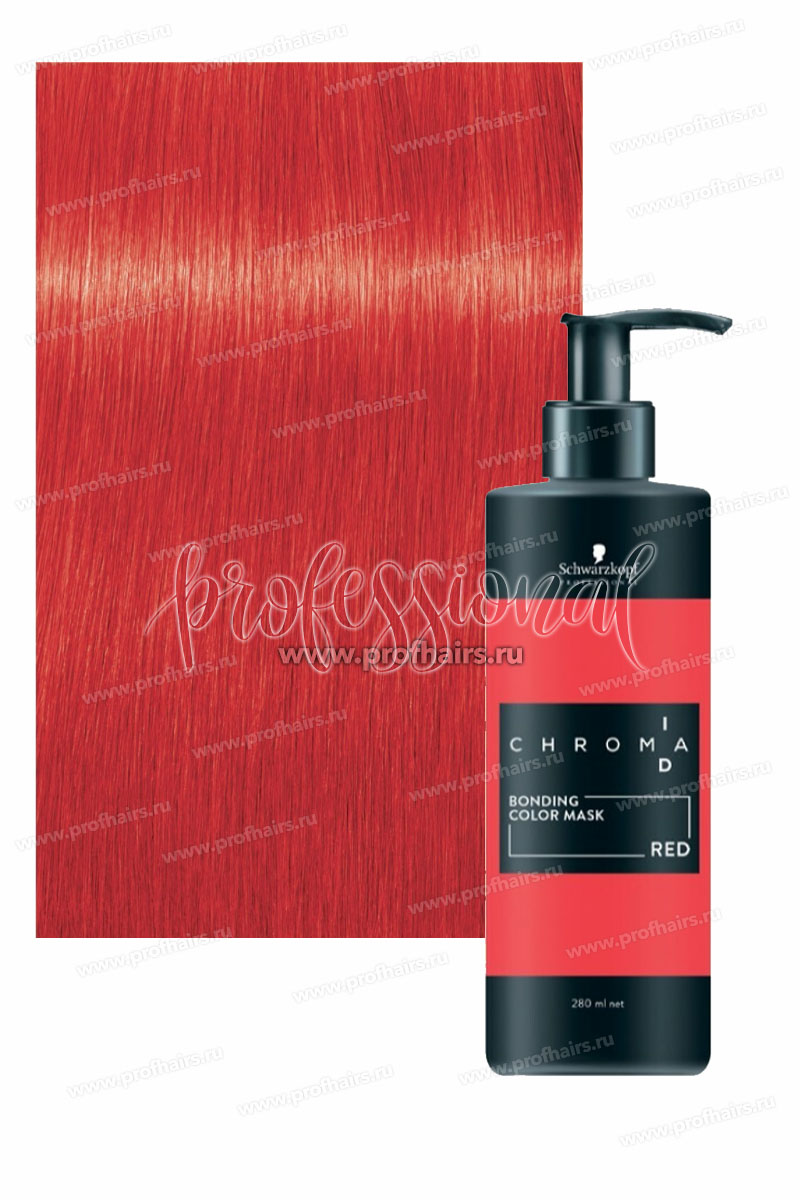 Schwarzkopf Chroma ID Intense Bonding Colour Mask Red Интенсивно тонирующая бондинг-маска Красный 280 мл.