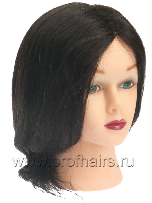 М-2023М-401 Голова учебная 30-40 см, натуральные волосы,