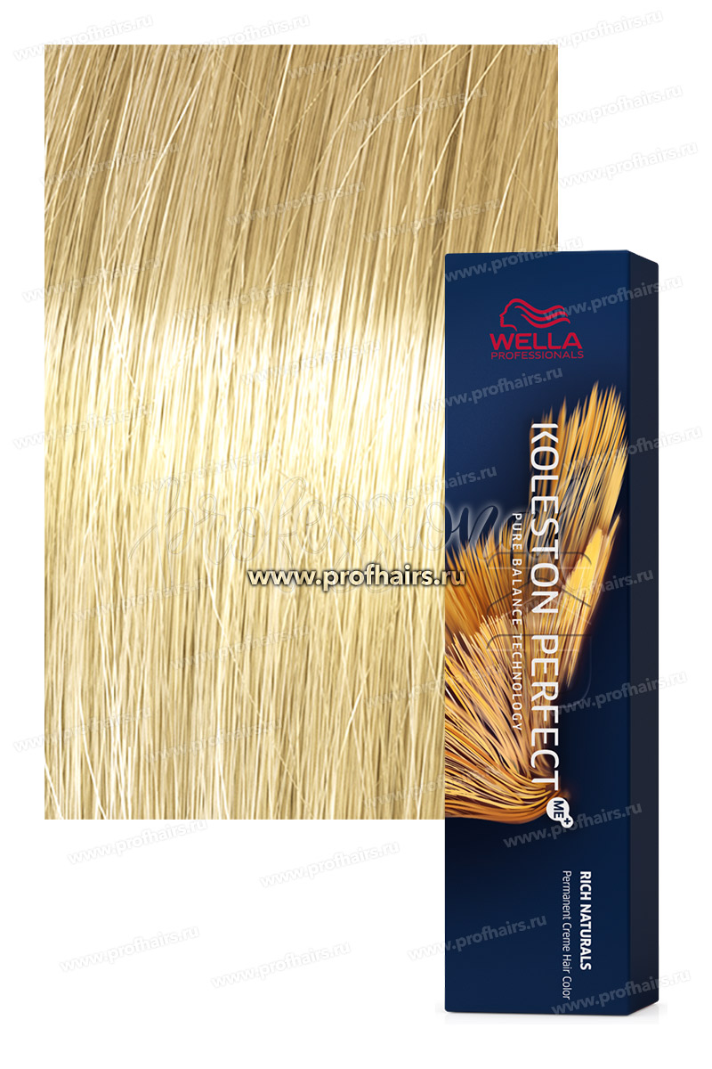 Wella Koleston Rich Natural 10/3 Яркий блонд золотистый Шампанское 60 мл.