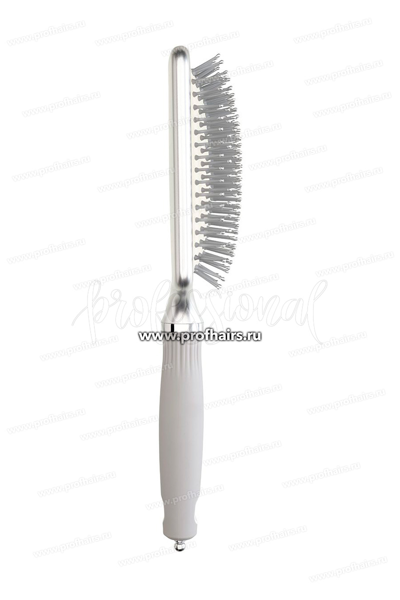 Olivia Garden Expert Care Rectangular Nylon Bristles Silver Щетка серебристая, размер L