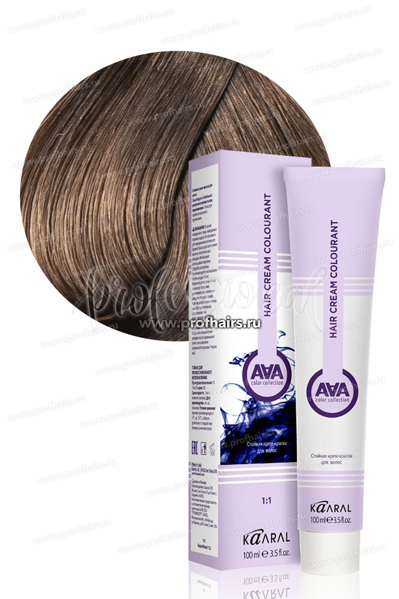 Kaaral AAA Стойкая краска для волос 7.32 Золотисто-фиолетовый блондин 100 мл.