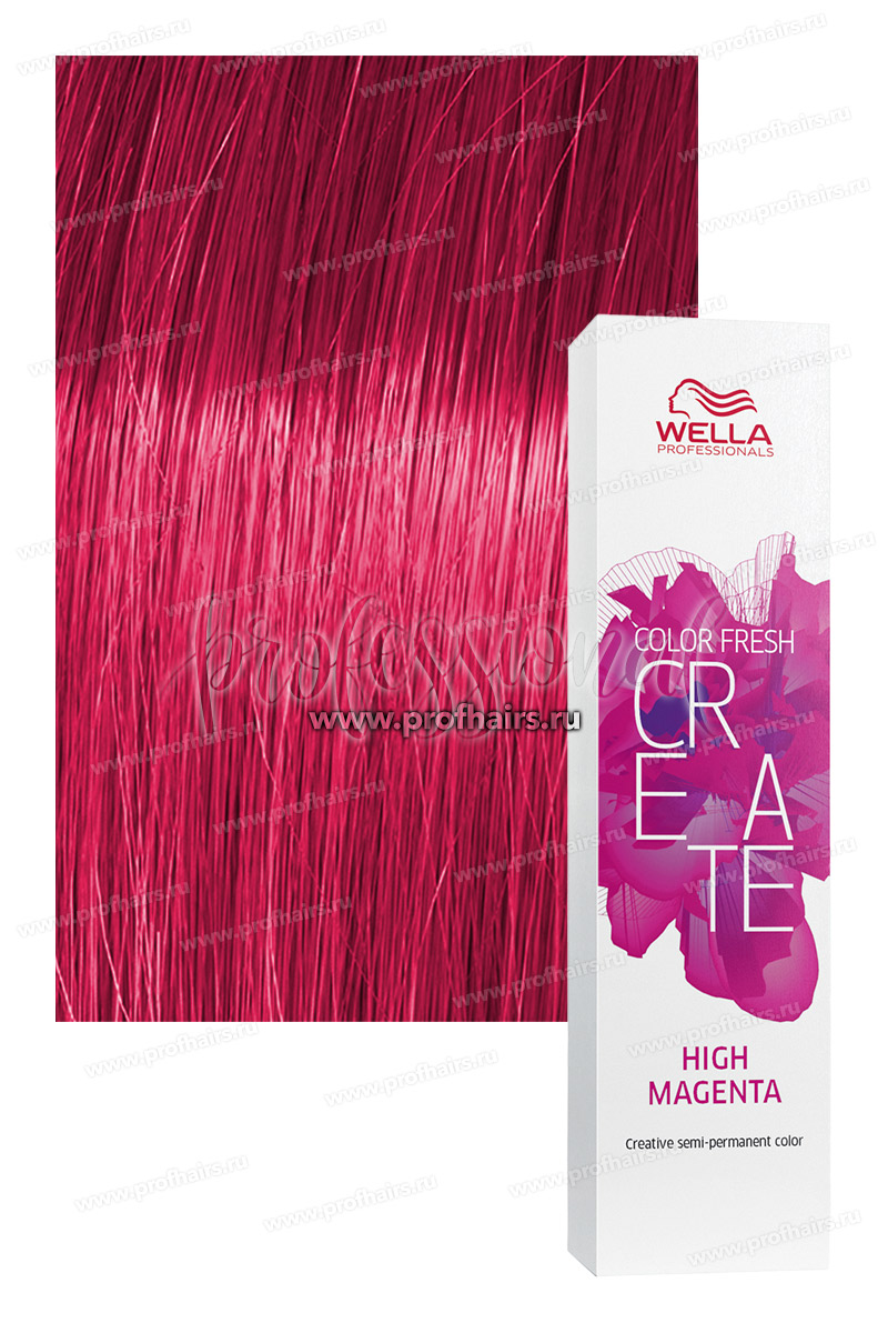 Wella Color Fresh Create High Magenta Электрик маджента оттеночная краска 60 мл.