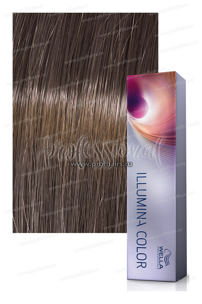 Wella Illumina Color # 6/19 Темный блонд пепельный сандрэ Стойкая краска для волос 60 мл.