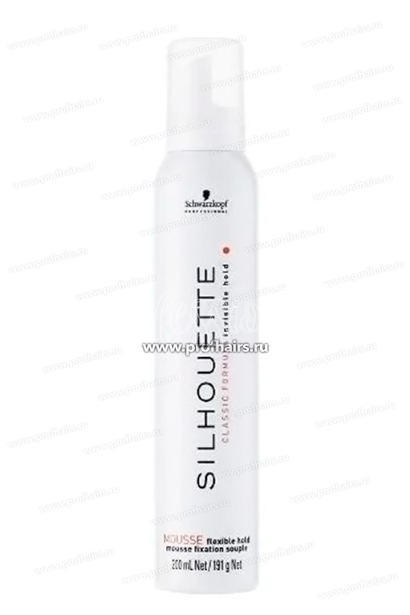 Schwarzkopf Silhouette Flexible Hold Pure Mousse Безупречный мусс для волос мягкой фиксации 200 мл.