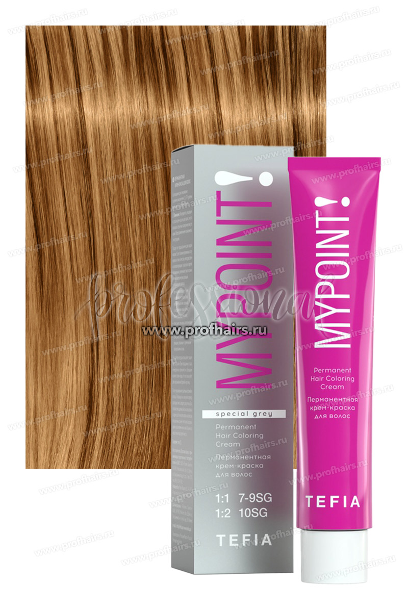 Tefia Mypoint Special Grey 9.80 Очень светлый блондин коричневый для седых волос 60 мл.