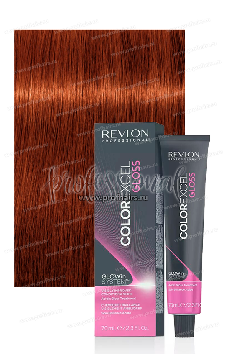 Revlon Color Excel Gloss 7.440 Кислотный краситель Огненная медь 70 мл.