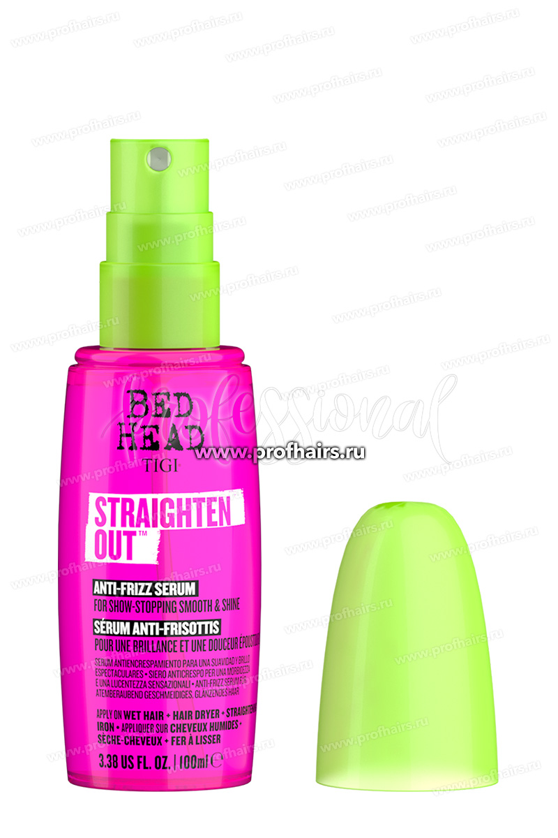 TIGI Bed Head Straighten Out Термоактивная разглаживающая сыворотка 100 мл.