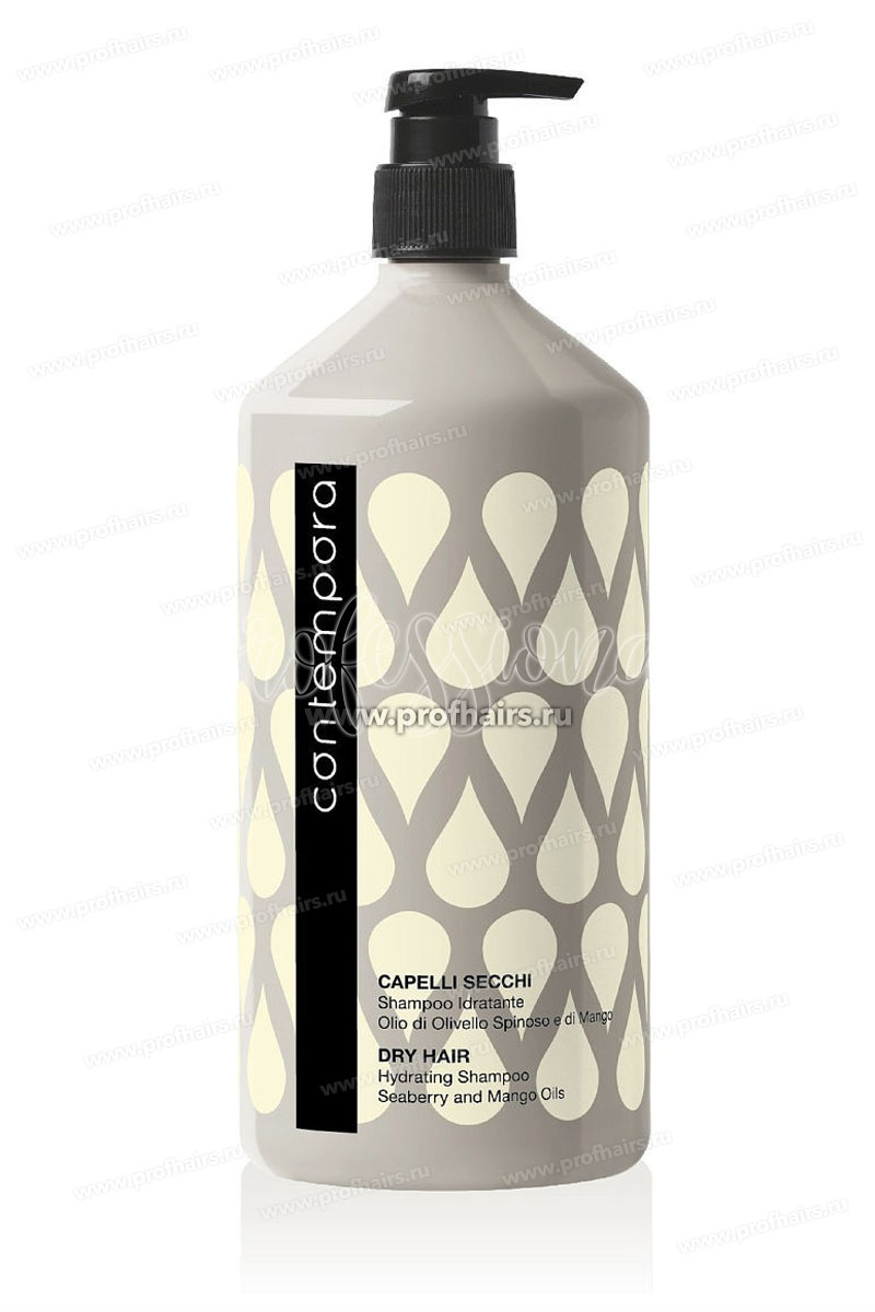 Barex Contempora Dry Hair Shampoo Шампунь увлажняющий с маслом облепихи и маслом манго 1000 мл.