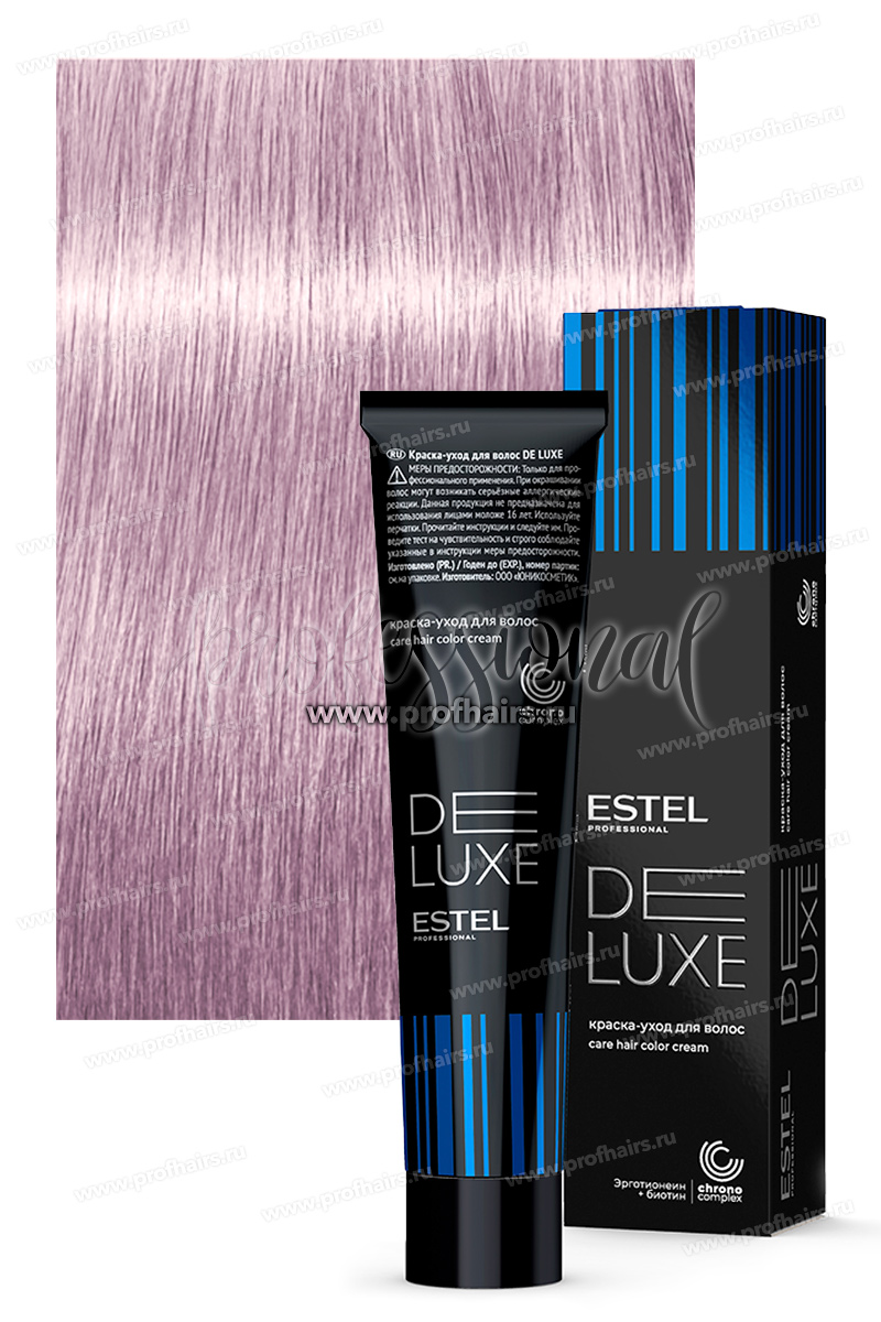 Estel DeLuxe 10/66 Светлый Блондин фиолетовый интенсивный  Краска-уход 60 мл.