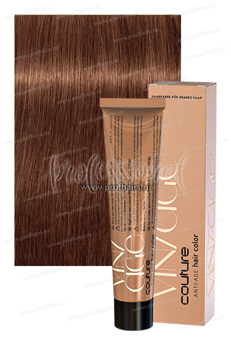 Estel Haute Couture Vintage Краска для седых волос 7/75 Русый коричнево-красный 60 мл.