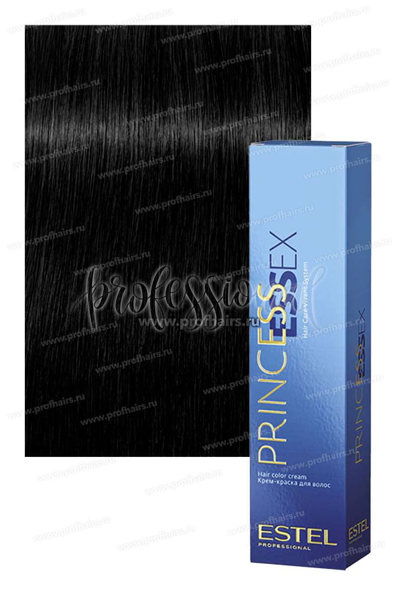 Estel Princess Essex 1/0 Черный классический Крем-краска для волос 60 мл.