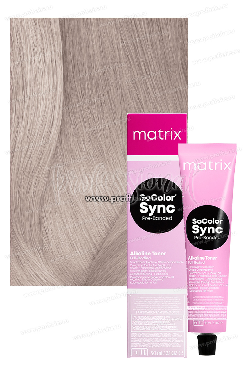 Matrix SoColor Sync Pre-Bonded 10NV Очень-очень светлый блондин Перламутровый 90 мл.