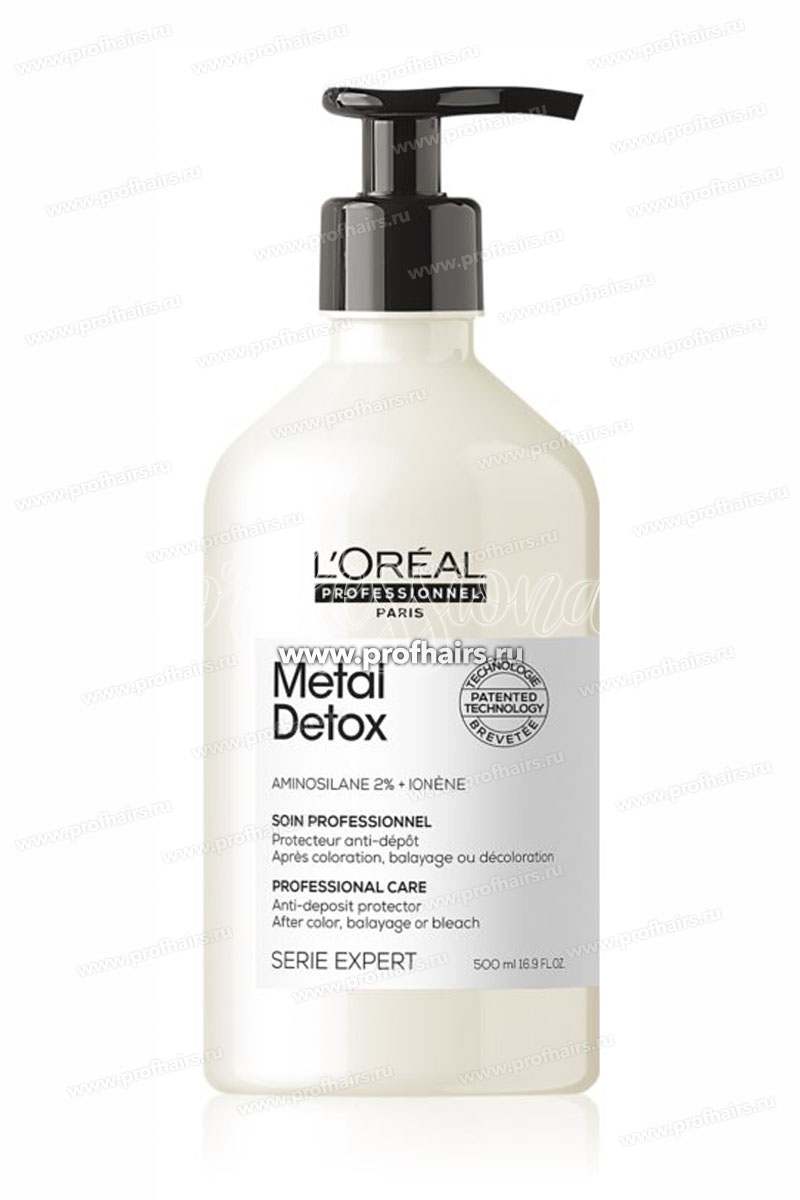 L'Oreal Metal Detox Кондиционер (смываемый уход) для восстановления окрашенных волос 500 мл.