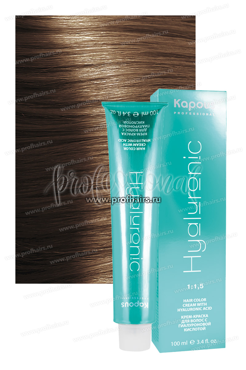 Kapous Hyaluronic Acid 6.3 Темный блондин золотистый 100 мл.