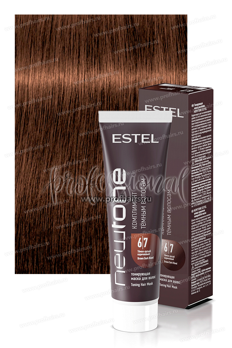 Estel NewTone 6/7 Темно-русый коричневый. Тонирующая маска для волос 60 мл.