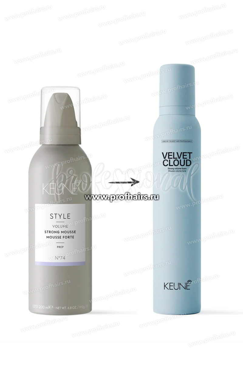 Keune Style Velvet Cloud Мусс стронг Вельветовое облако 500 мл.