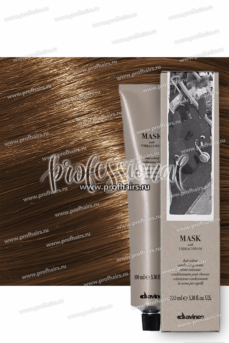 Davines Mask with Vibrachrom Перманентная крем-краска для волос 6,3 Темный блонд золотистый 100 мл.
