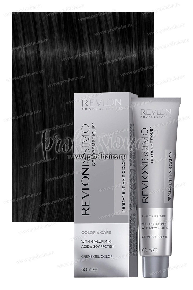 Revlon Revlonissimo Colorsmetique тон 1 иссиня-черный
