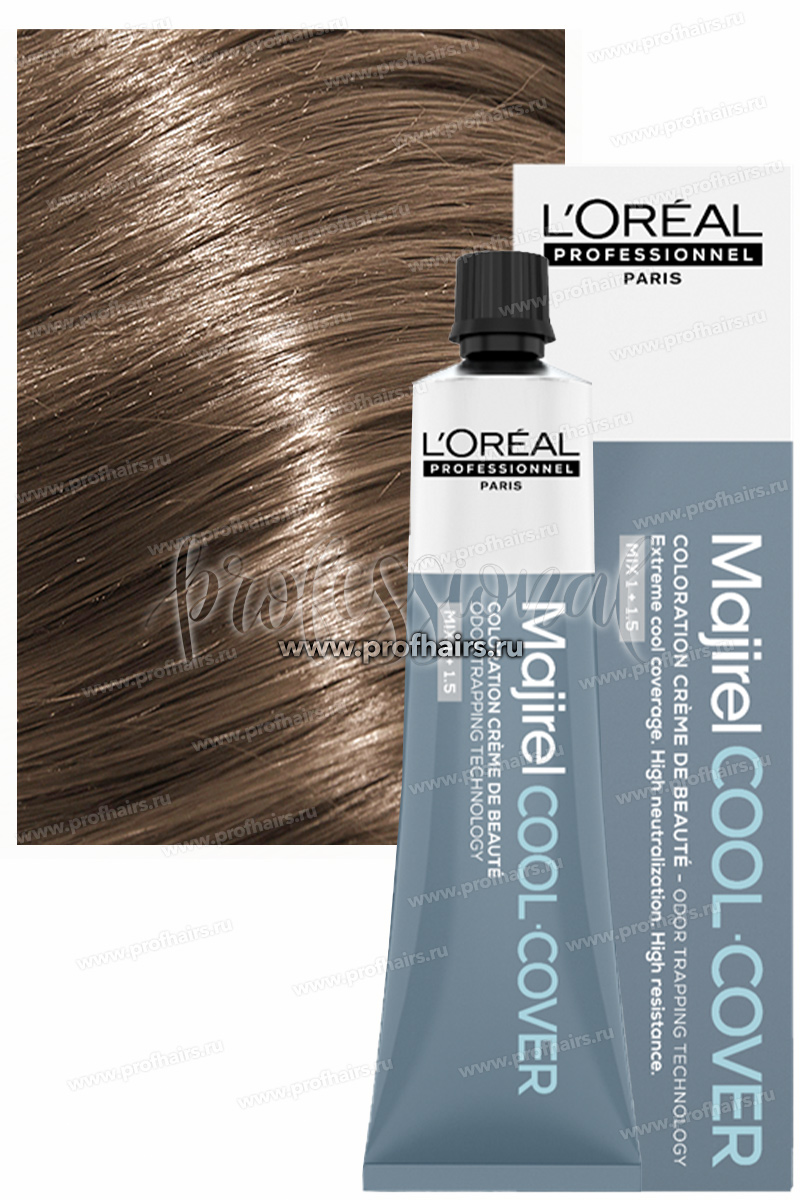 Loreal Majirel Cool Cover СС 8.1 Светлый блондин пепельный Краска для волос 60 мл.