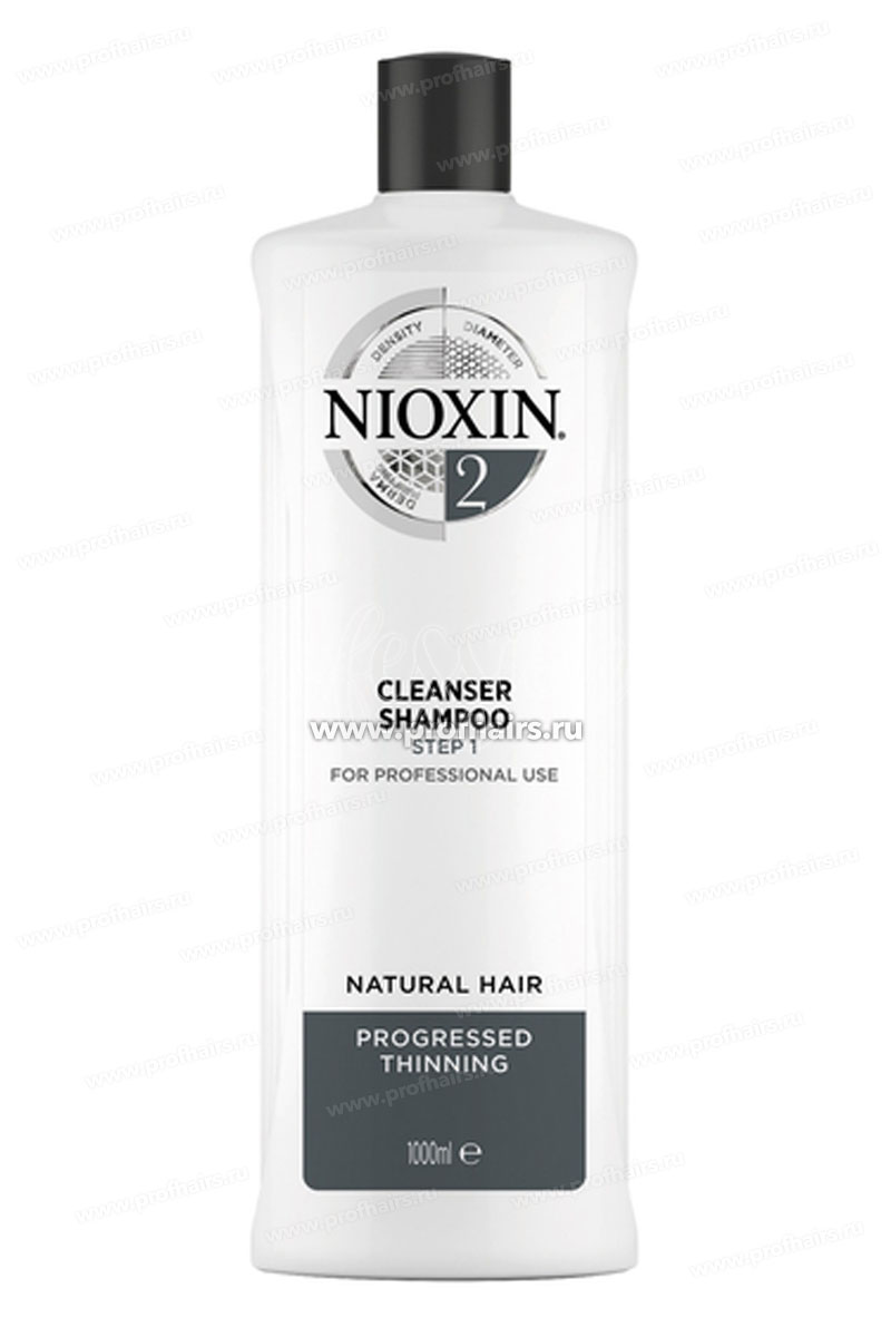 Nioxin Cleanser Shampoo System 2 Очищающий шампунь Система 2  1000 мл.