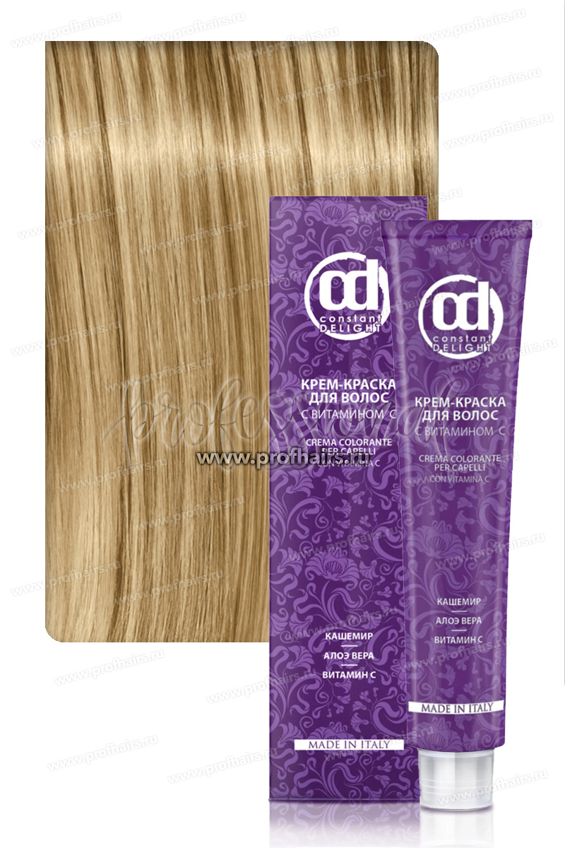 Constant Delight Крем-краска для волос с витамином С 10/0 Светлый блондин натуральный 100 мл.