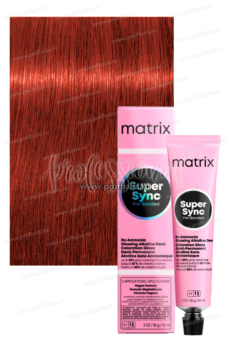 Matrix SoColor Sync Pre-Bonded 6RC+ Темный блондин красно-медный 90 мл.