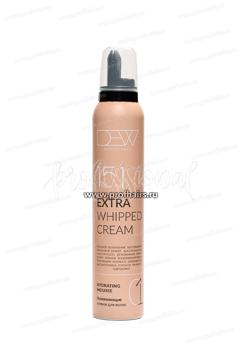 Dew Professional Extra 15 в 1 Hydrating Mousse Увлажняющие сливки для волос 200 мл.