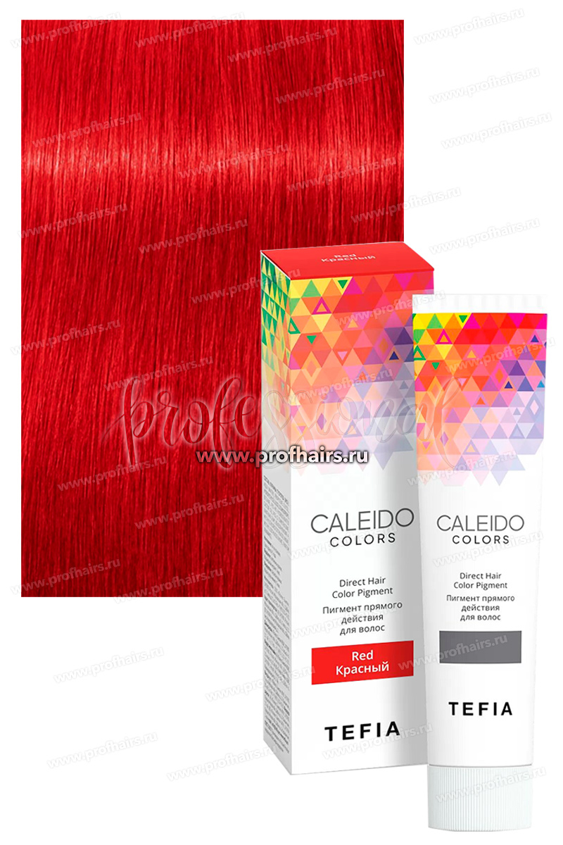 Tefia CALEIDO Colors Пигмент прямого действия для волос Красный 100 мл.